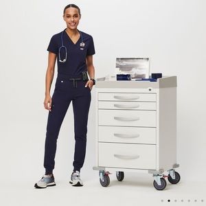 Figs navy Zamora joggers scrub pants size large/tall